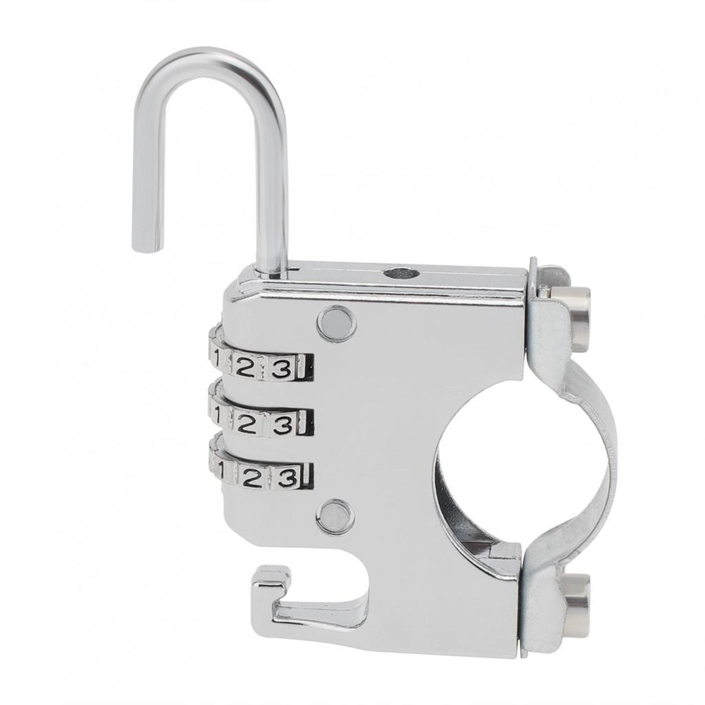 Anti Theft Helmet Combination Lock Aluminum Alloy Universal Motorcycle ATV Scooter No Key Needed