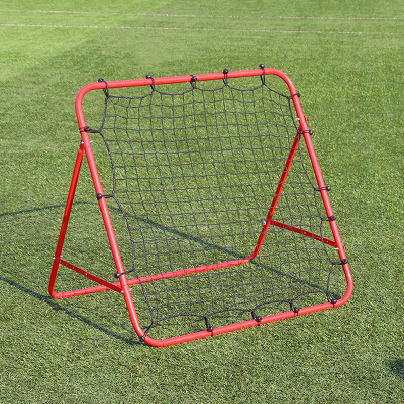Soccer Rebounder Net With 20 Elastic Ropes Kickbacks Football Practice Net Target Goal Rebound Net Beginner Training Aid