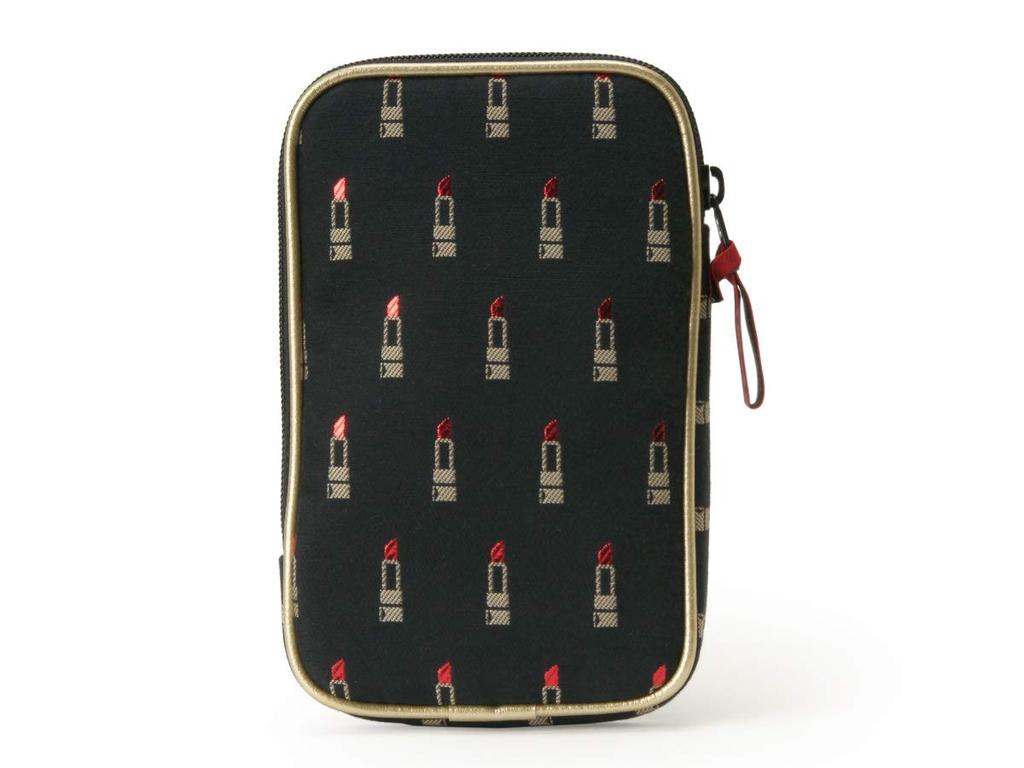 Artisan & Artist Minimalist Multi-Use Pouch <Valiant Rouge> 8WP-LI907 Black