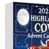 Highlandská kráva Adventní kalendář 2025 24denní krabička pro odpočítávání Vánoc s ozdobami Multifunkční dekorace na stromeček a sváteční zábava pro děti