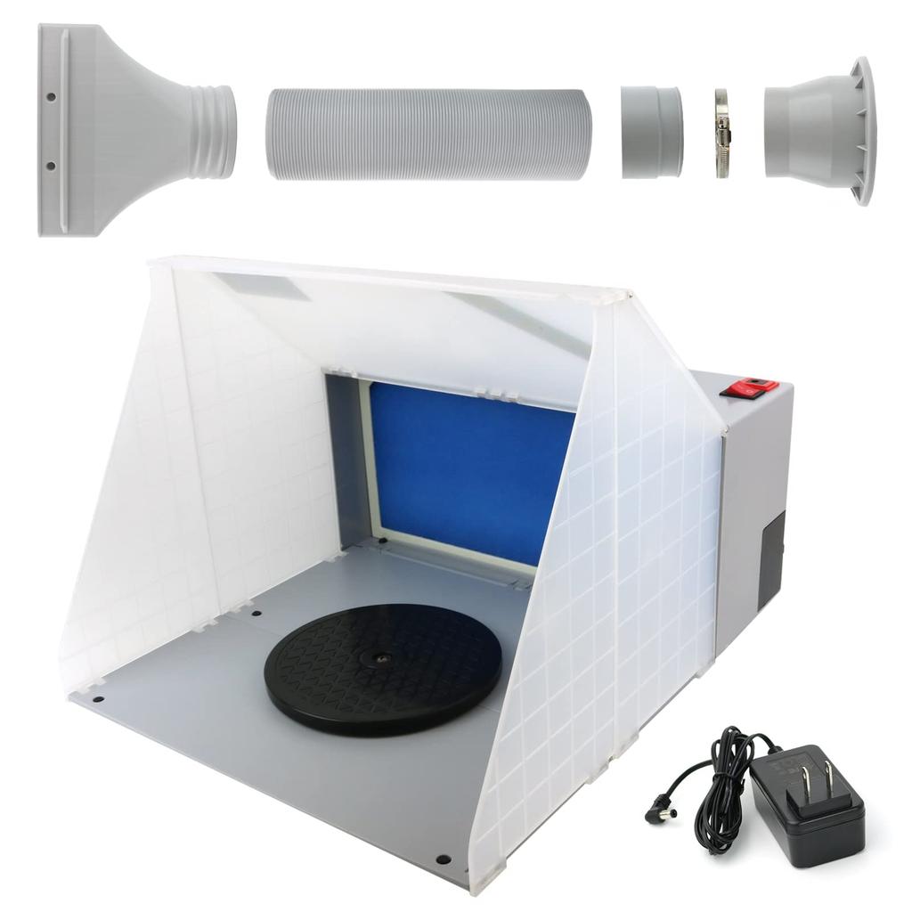 Ausuc Spray Booth, Spray Work Paint Booth, Airbrush System, Painting Booth for Airbrushing, for Painting Plastic Models and Miniatures