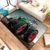 Tapis de sol pour tracteur agricole Fendt Tapis rectangulaire antidérapant avec impression de véhicule agricole Décoration de salon de fermier Tapis