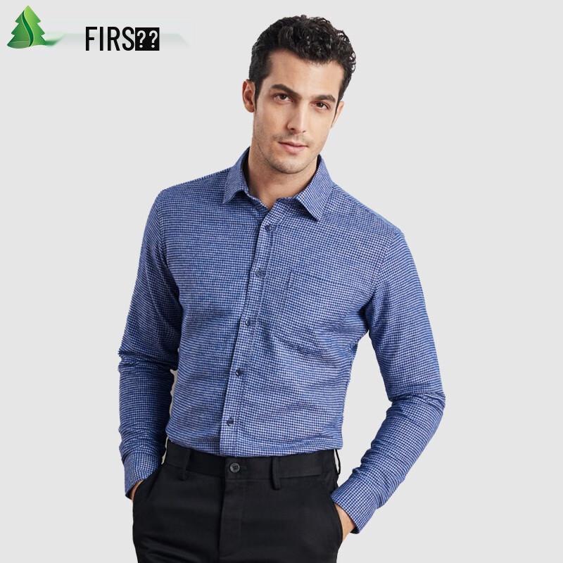 Shanshan Men s Business Casual Velvet-Lined Slim Shirt CB1380-1 39