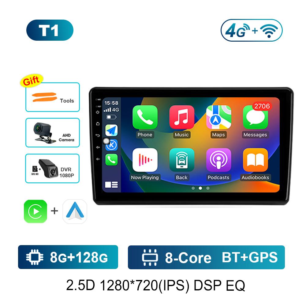 Car Video Multimedia Player Bluetooth Carplay for Hyundai Elantra 3 2003 - 2010 WiFi Android OS GPS Navi 2.5D Screen Auto Tools