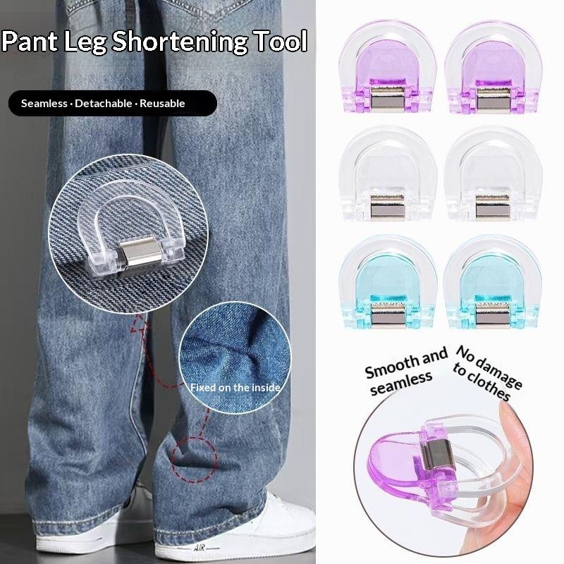 4/8/12 Pièces Pince Invisible pour Raccourcir le Pantalon, Pince Antidérapante pour Bord de Pantalon, Utilisée Pour Fixation Anti-traînée de Bas de Pantalon, Pince Support de Page Multifonction