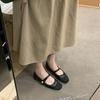 Ladyshoes New Women's 2025 Mary Jane Small Leather Shoes Ballet Evening Shoes Small Fragrant Single Shoes Gentle Spring Flat