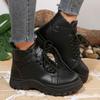 Plus Size Winter Fashion Ankle Boots for Women Waterproof Non Slip Snow Boots Woman Thick Sole Plush Cotton Shoes Warm Sneakers