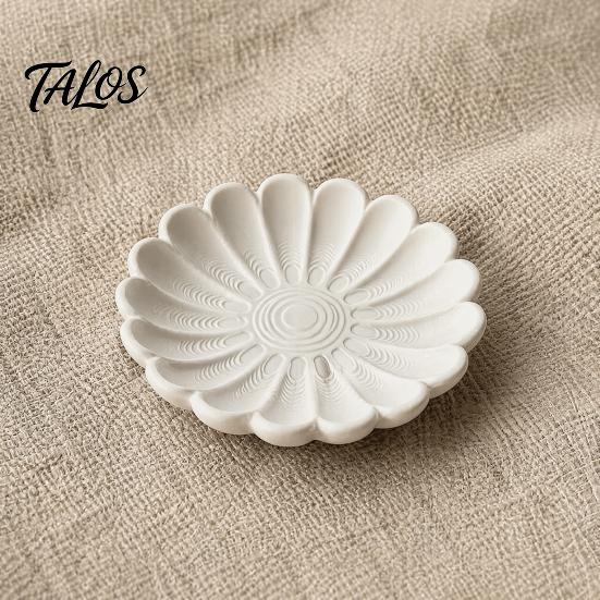 Decorative Jewelry Tray 3D Printed Flower Shape for Rings Necklaces Bracelets, Entryway Table White Storage Dish Trays, Trinket Dish, Organizer Living