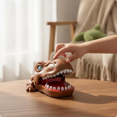 Finger Biting Game Interactive Dinosaur Compact Tooth Pressing for