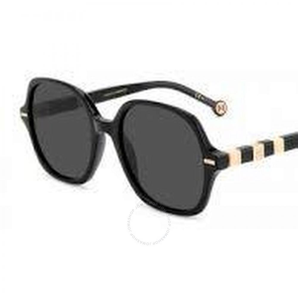 

Carolina Herrera Grey Square Ladies Sunglasses HER 0106 S 0KDX IR 55