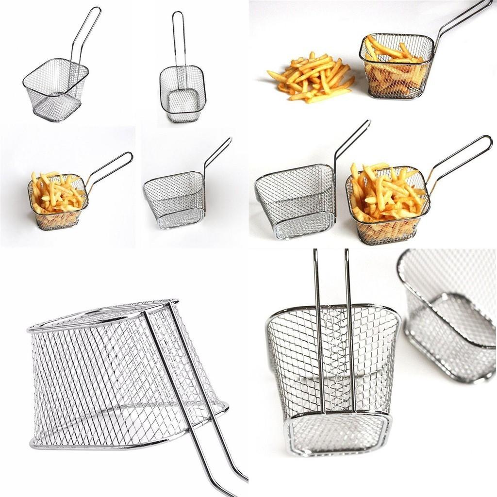 High-quality Wrought Iron Mesh Basket For Perfectly Fried Snacks Non-toxic Anti-corrosion