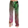 Pajama Pants Sleepwear Casual Drawstring Elastic Waist Pants Comfy Straight Yoga Loose Trousers
