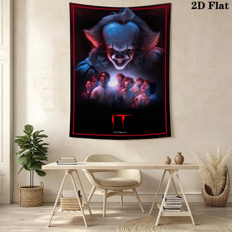 Halloween Horror Movie Poster Tapestry Tapestry Fashion Print Background Cloth Soft Christmas Gift Home Decor