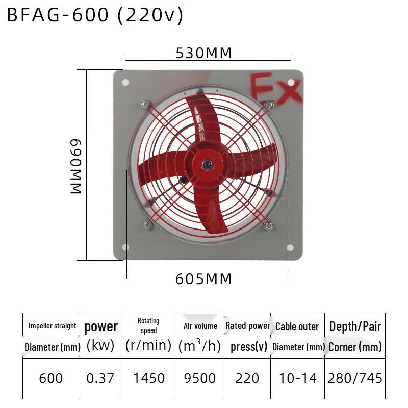 DSFB Industrial Explosion-Proof Exhaust Fan