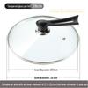 Universal Tempered Glass Pot Lid, Transparent, Heat Resistant, Fits 14-34cm Cookware