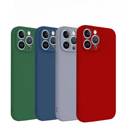 Passer til iPhone15 Deksel, Rett Kant Rubiks Kube Imitasjon Flytende Silikon Apple Beskyttelsesdeksel, TPU Indre Anti-fall Skall