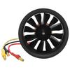 QX-Motor 50mm EDF 12-Blade Ducted Fan with QF2611-4600KV 3-4S Brushless Motor for RC Airplanes, CW, Durable, Long-Lasting Use