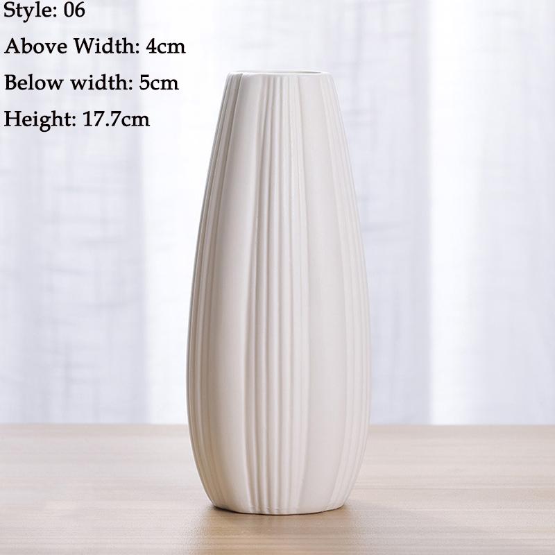 

Ваза для цветов, европейская простота, белая ваза, керамическая, современное украшение для дома, вставка для сухих цветов, бутылка as the picture06 белый