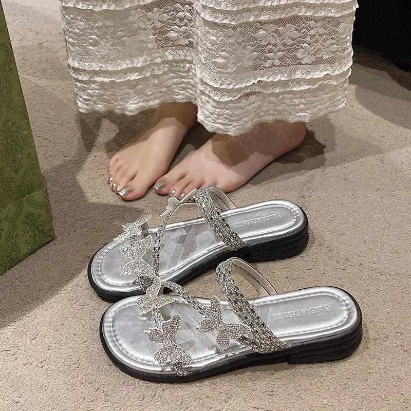 Fashion Sandals for Women Outdoor Roman Style Woman Shoes Vintage Summer 2025 Comfortable Shoe Designer Low Price Luxury Sandal On Sale
