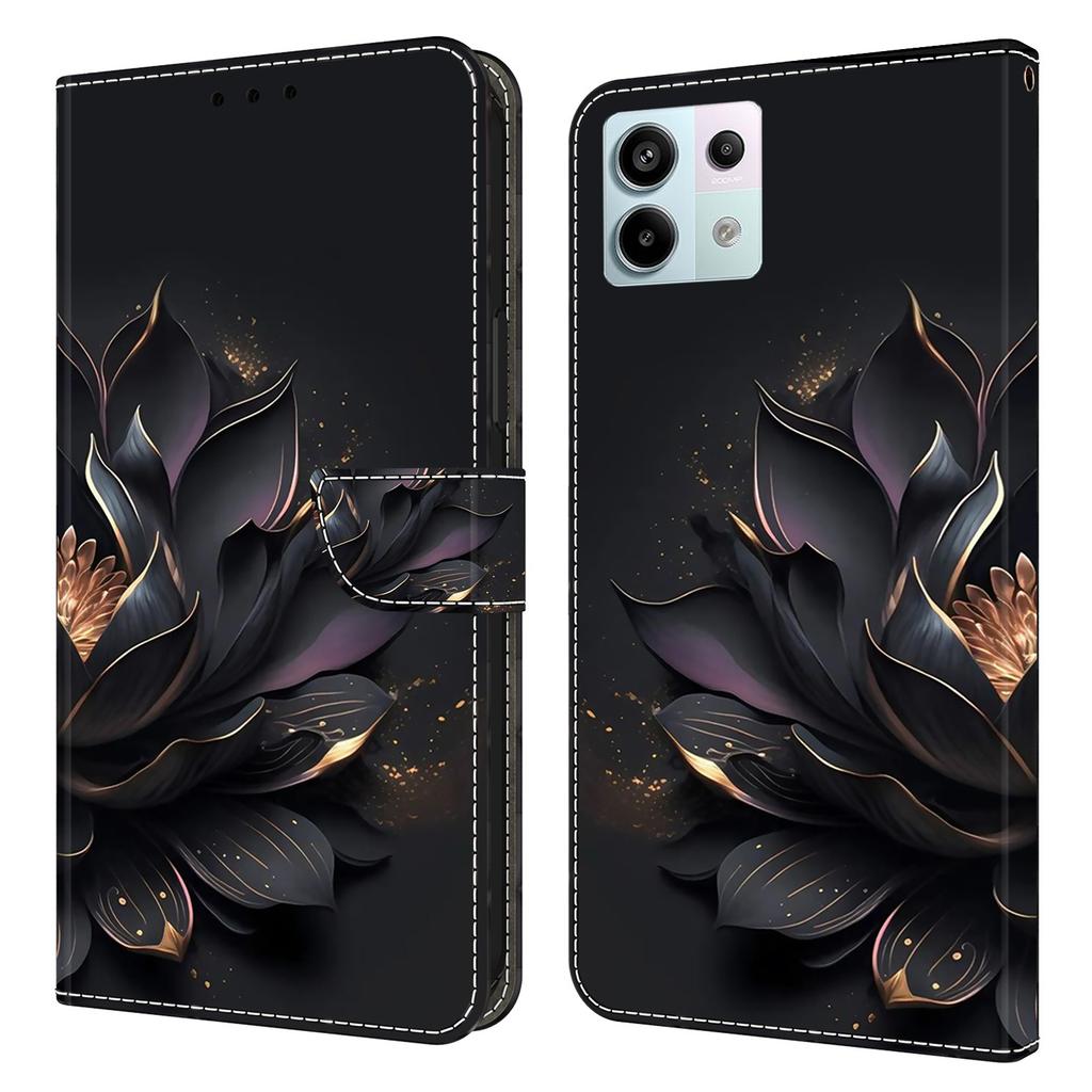 For Xiaomi Redmi Note 13 Pro 5G/Poco X6 5G Case 3D Pattern Flip Wallet PU Leather Phone Cover