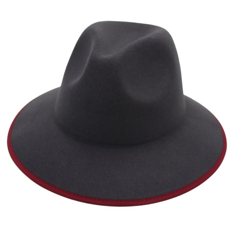Top Hat do obszywania, Kapelusz Jazzowy Kopułowy, Filcowy Kapelusz w Stylu Zagranicznym Męski i Damski, Kapelusz Wełniany, Kapelusz Fedora, Kapelusz Przeciwsłoneczny.
