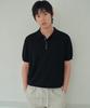 Wednesday Oasis Button Collar Half Knit_Black(Wc26Kn50)