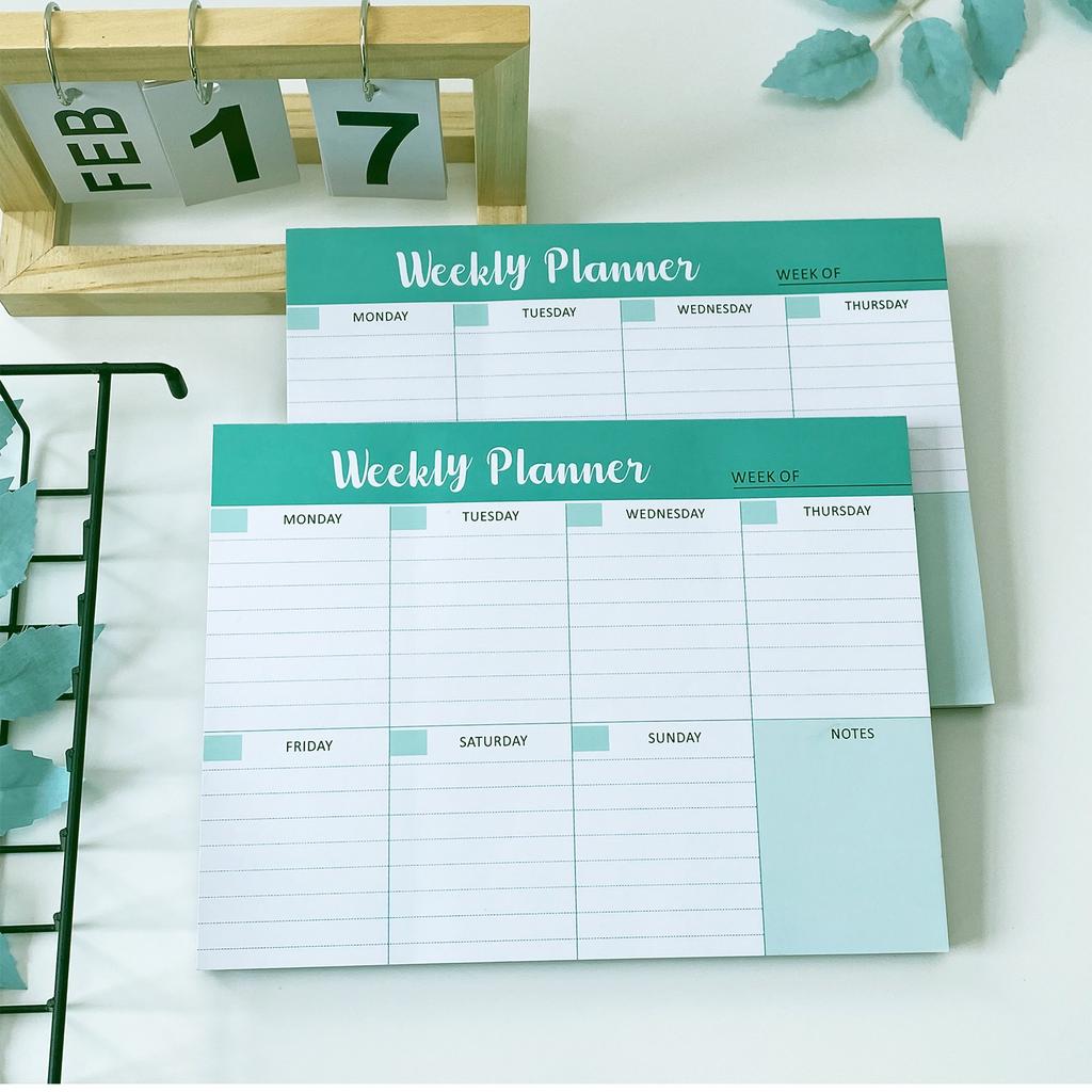 Simple Day Plan Month Week Plan Can Be Torn Notepad notepad Office Thick Schedule Message Memo stationery