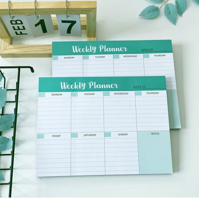 Simple Day Plan Month Week Plan Can Be Torn Notepad Notepad Office Thick Schedule  Message Memo  Stationery