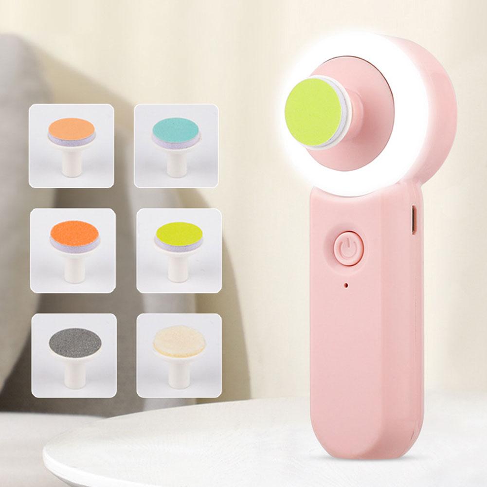 

Luminous Rechargeable Newborn Electric Nail Clipper Baby Anti-clamping Scissors Baby Nail Scissors Set Baby Nail Grinder рожевий