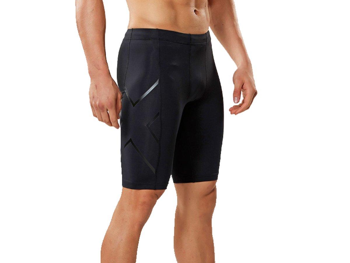 

2XU TR2 Compression Short Tights, Black/NRO, MA3851BBLK/NRO, Size L