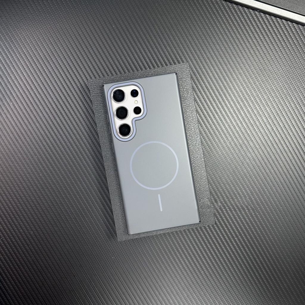 Geeignet für Samsung Galaxy S25ultra Feiner Magnetischer Saugring Handyhülle Matte Hautgefühl Schlicht Sturzsicher S24 Ultradünn