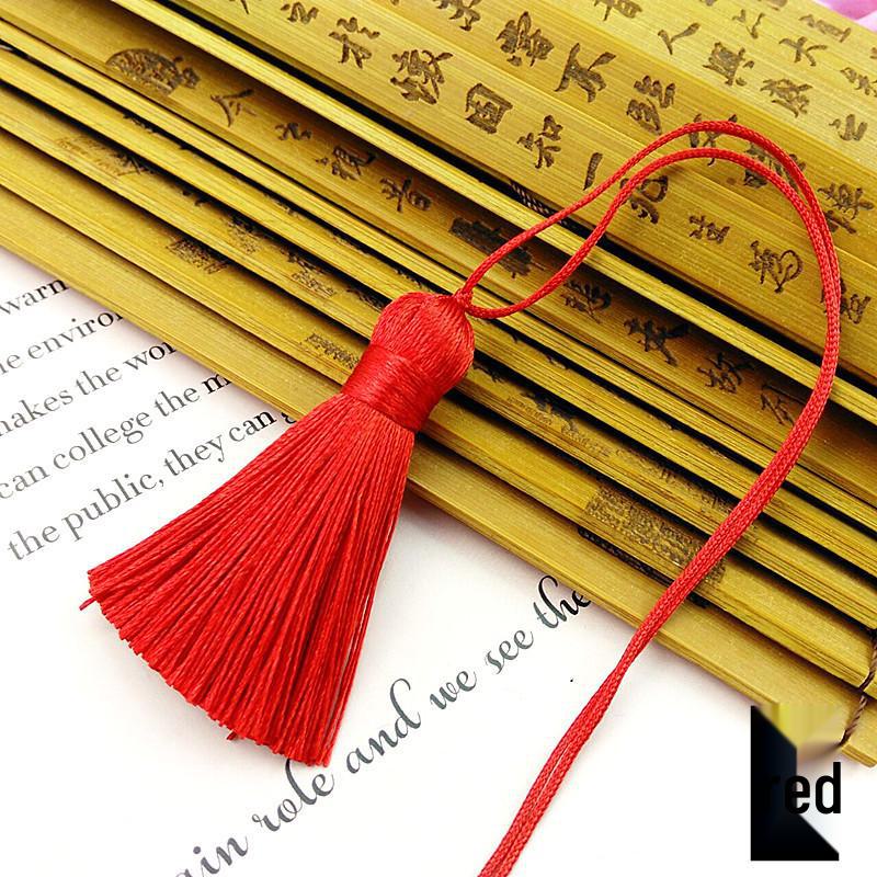 Short 5cm DIY Handmade Tassel Pendant for Phones or Cars - Retro Style