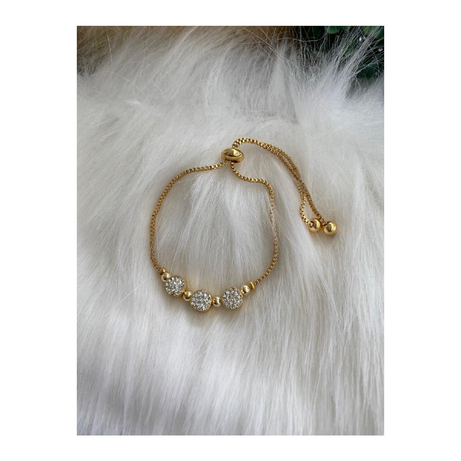 

Оригінальний позолочений кольоровий браслет 0 золотий