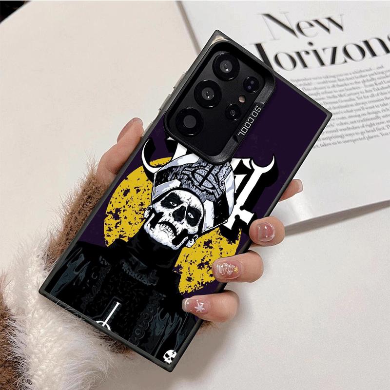 Ghost Papa Emeritus Shockproof Phone Case for Samsung Galaxy S26 Edge S25 Ultra S24 FE S23 Plus S21 Cover Anti Fall Fundas