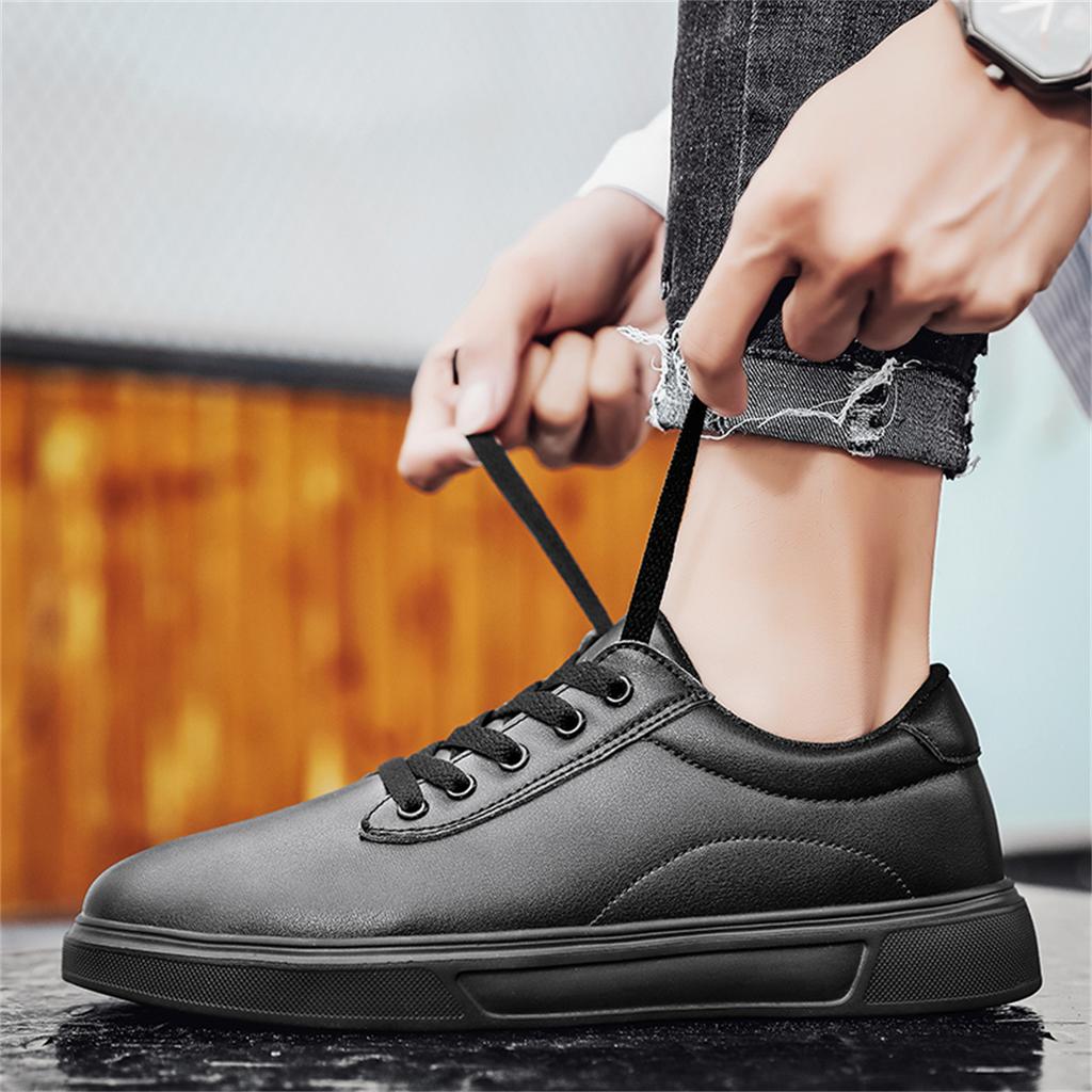 New Sport Shoes For Men Breathable Leather White Sneakers Fashion Gym Casual Lightweight Walking Shoes Couple Plus Size Footwear