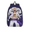 Monkey D. Luffy One Piece Fashion Backpack with Pocket Student Work  Daypack for Men Women College Canvas Bags