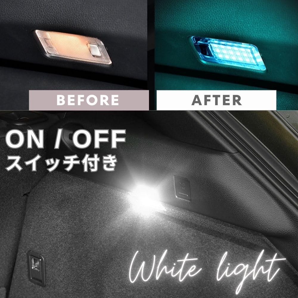 one+lifestyle Toyota LED Luggage Lamp with Switch 6500K Unit Replacement Alphard 30