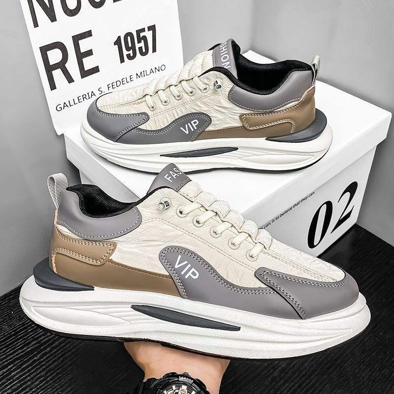 Men's shoes sports shoes four seasons casual running non-slip and deodorant thick-soled Forrest Gump dad trendy shoes
