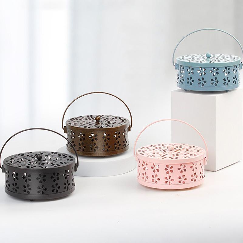 Portable Mosquito Coil Tray Holder Home Insect Repellent Anti-Fire Sandalwood Incense Burner Anti-Mosquito Supplies