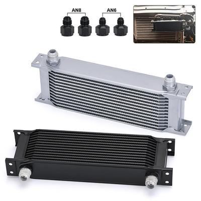 13 Row AN-10AN Universal Engine Transmission Oil Cooler With AN10 Female To AN6/AN8 Male Reducer Fitting