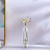 Elegant Human Face Flower Vase Modern Sculpture for Living Room Decor Style A