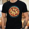 T-Shirt Herren Pizza Motiv Baumwolle Größe S bis 5XL