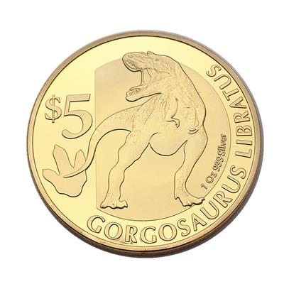 Dinozaury Amerykańskie, Pamiątkowe Monety Pozłacane, Złote Monety Smoka Zwierzęcego, Monety Wróżki Zębów, Monety Rzemieślnicze