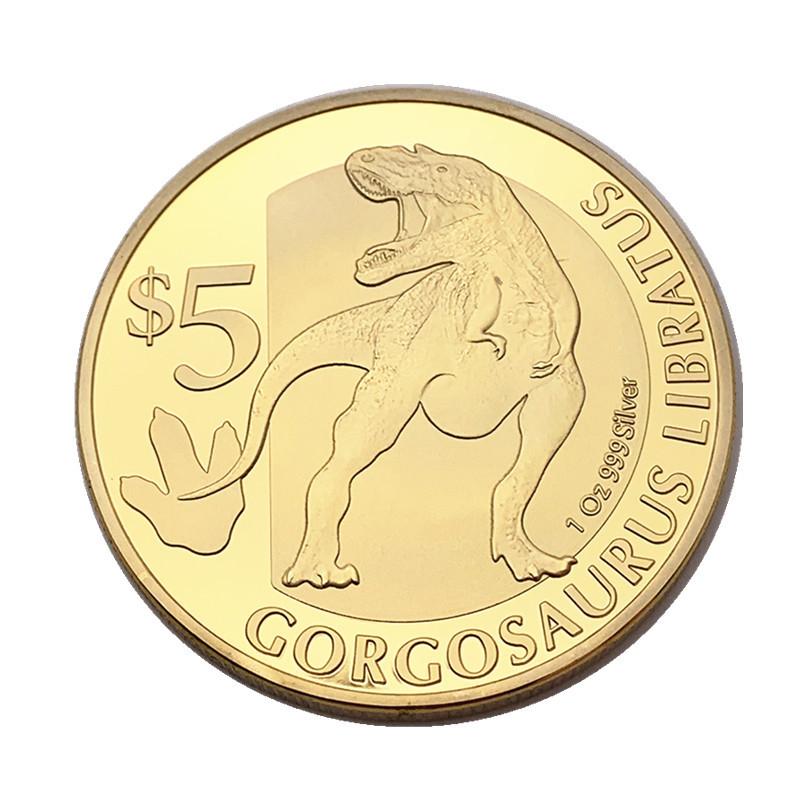American Dinosaurs, Gold Plated Commemorative Coins, Animal Dragon Gold Coins, Tooth Fairy Coins, Craft Coins