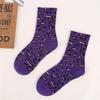 1Pair Men and Women Middle Tube Couple Socks Personality Leopard Print Cotton  Hip Hop European  American Trendy