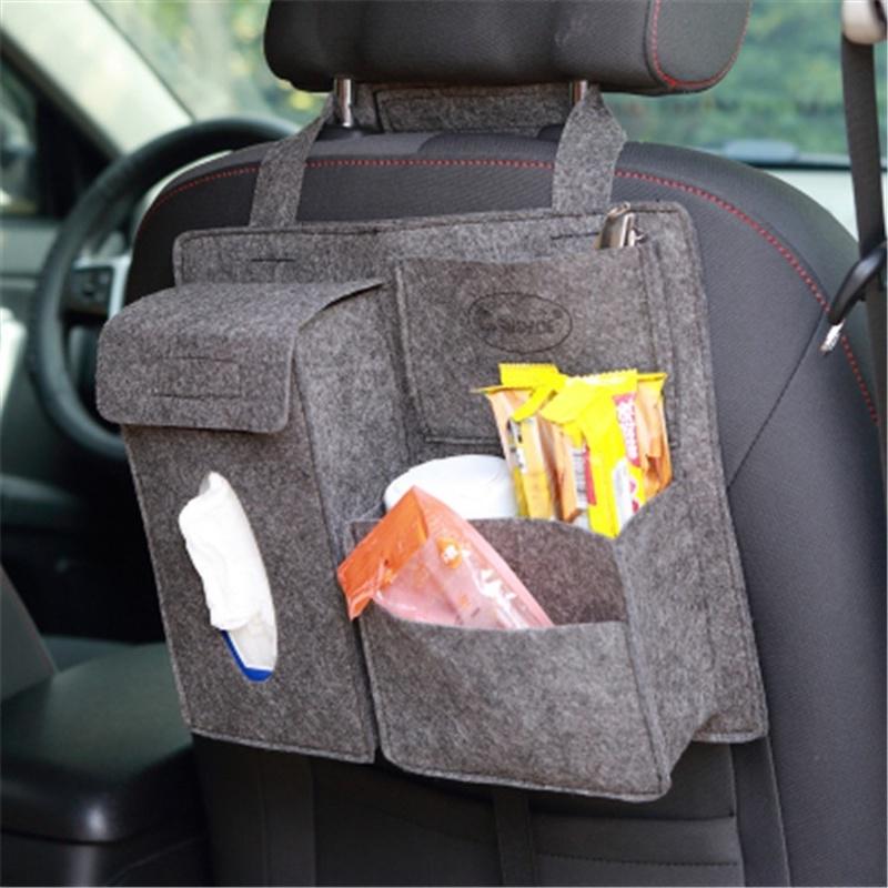Car Styling Creative Felt Car Pumping Paper Box Universal Bags Hanging Debris Tissue Stowing Chair