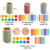 Counting Montessori Toys Wooden Stick Matching Games Color Sorting Cup Preschool Learning Education Toys for Kids Girls Boys