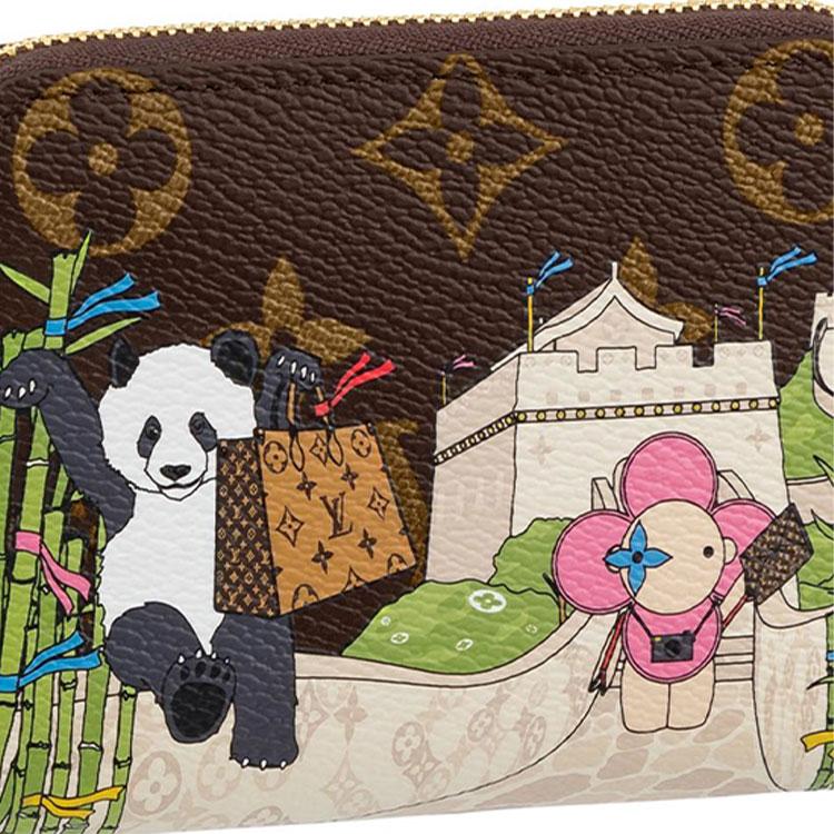 Louis Vuitton Zippy Coin Wallet Women Wallet Leather Panda M80865