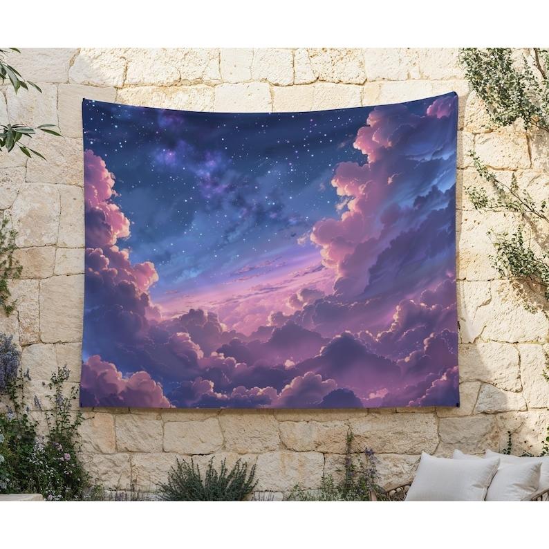 Celestial Clouds tapestry 75x100 чёрный