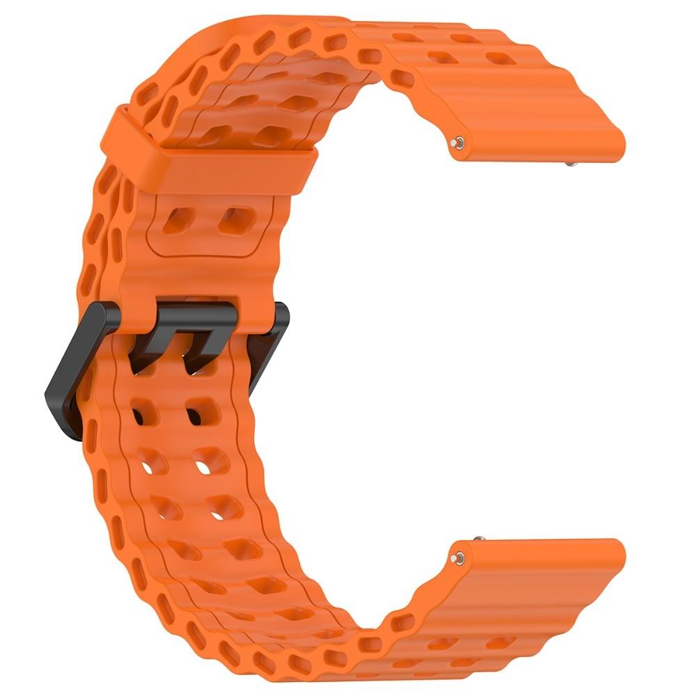 

22mm 24mm Ocean Silicone Strap For Huawei GT6 Pro GT6 GT5 GT4 46mm Sport Band For Redmi Watch 5Active For Amazfit Balance GTR 47 For Amazfit Balance оранжевый
